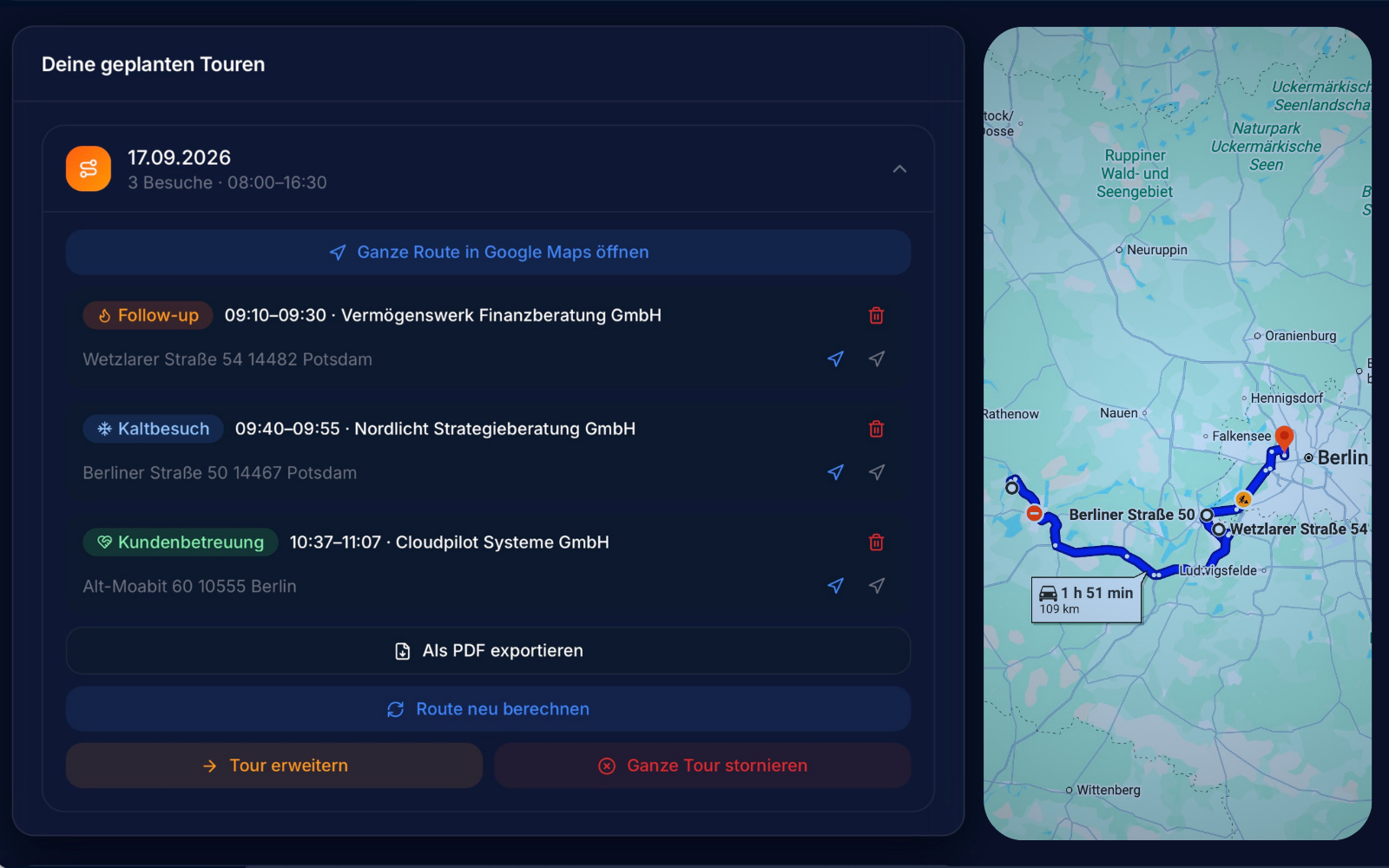 03 · Route steht