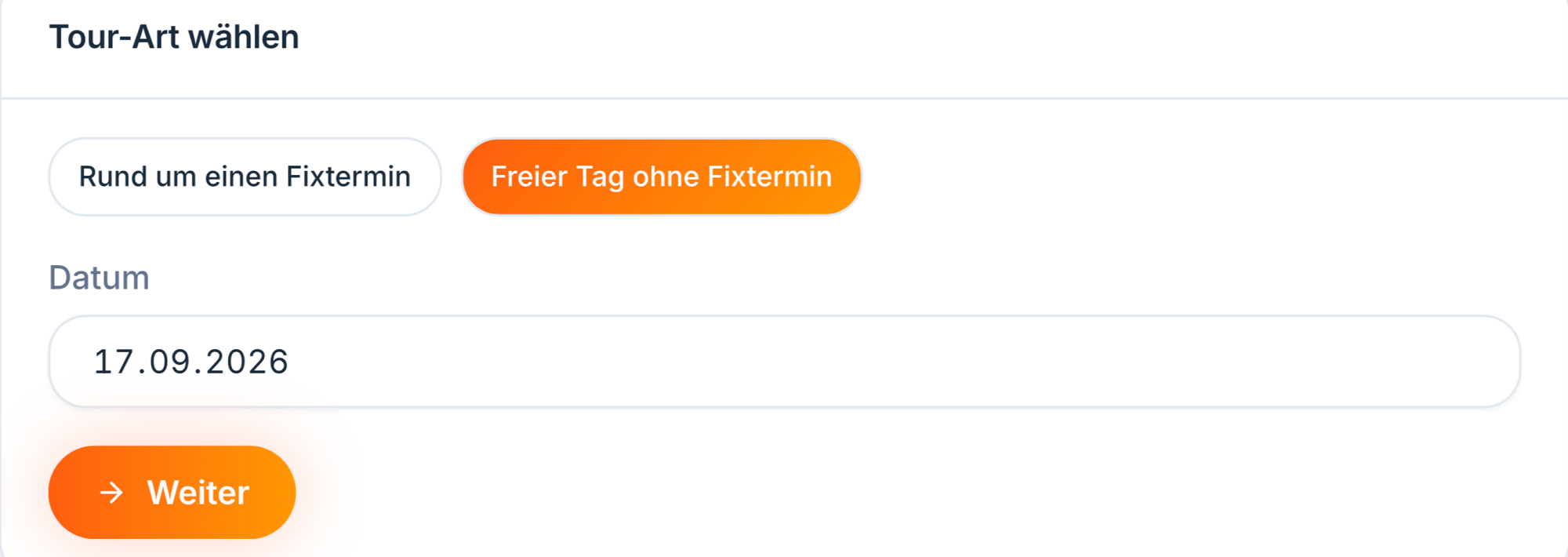 Startpunkt frei wählen (1)