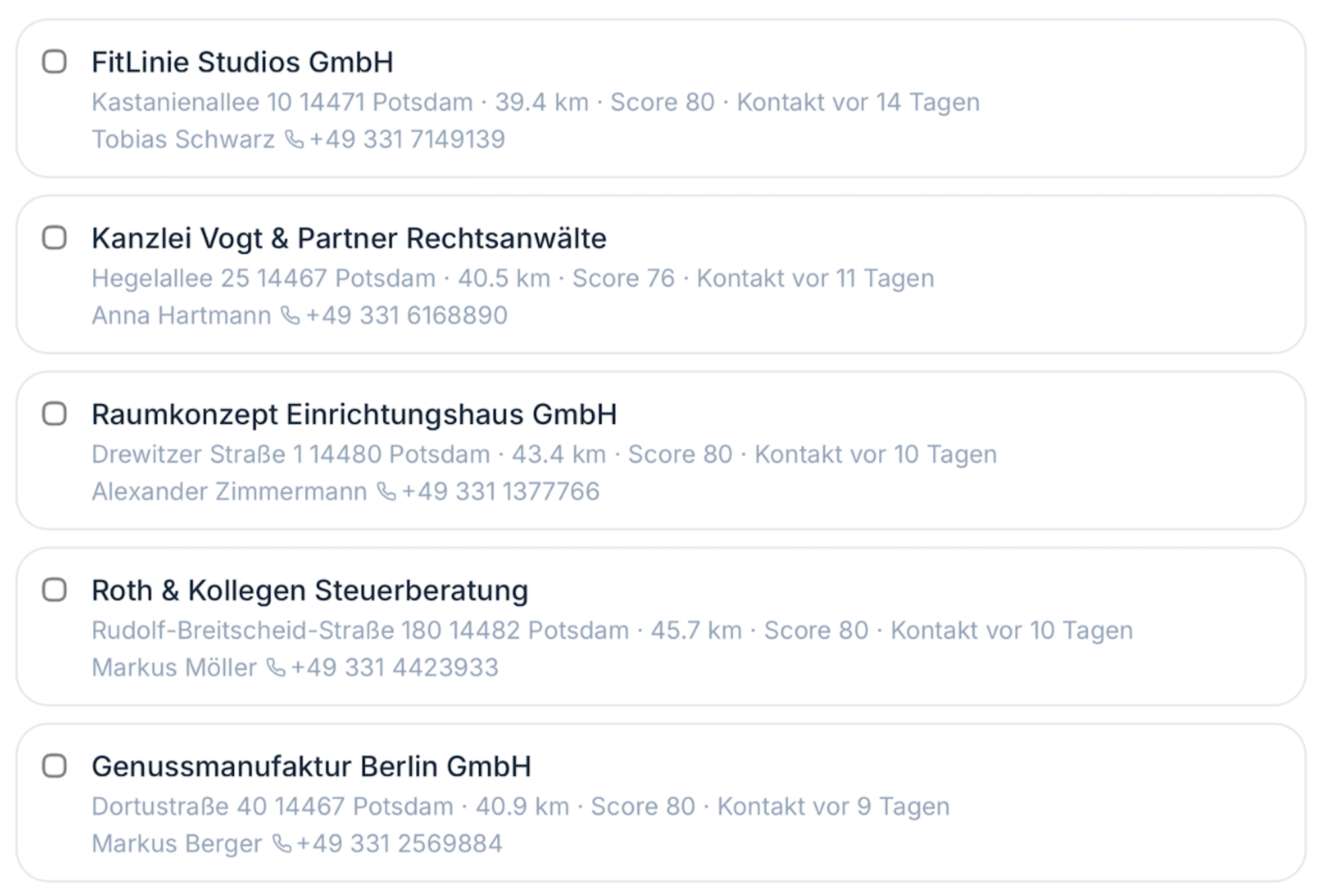 Fällige Wiederbesuche erkennen